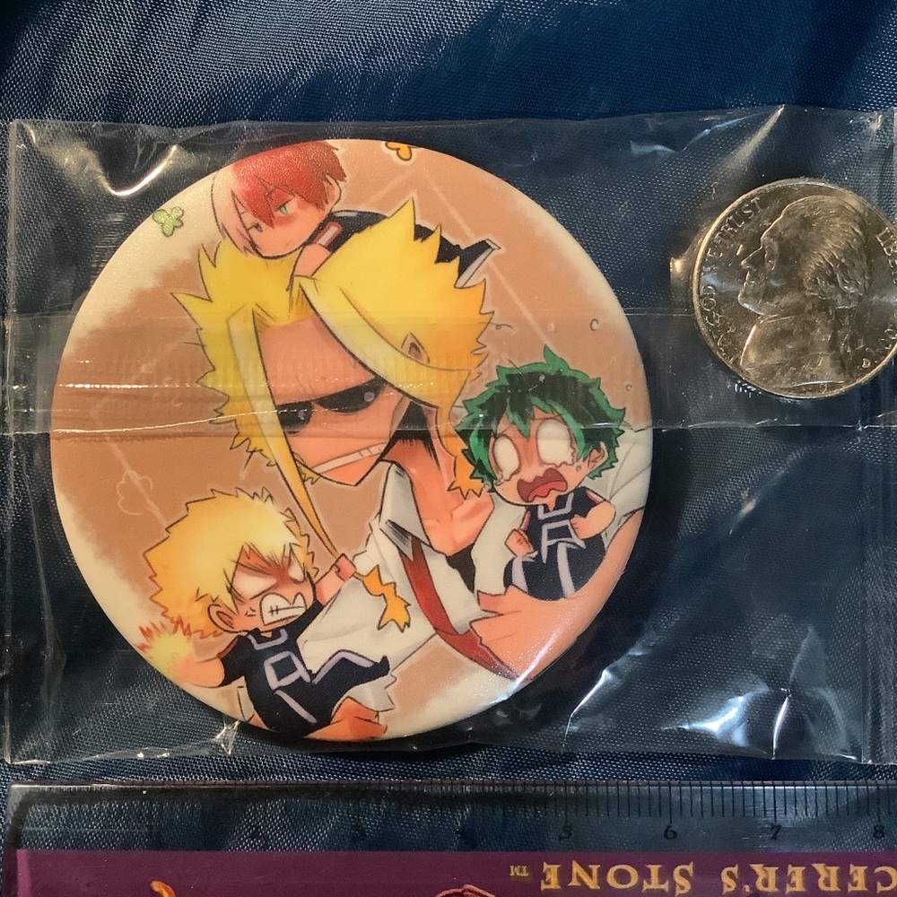 My Hero Academia Midoriya Bakugou All Might Pin